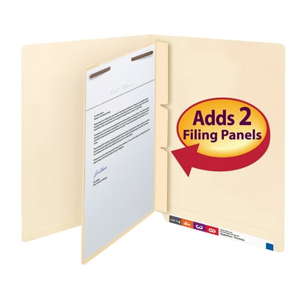 Smead Self-Adhesive Folder Divider, 1" Twin Prong