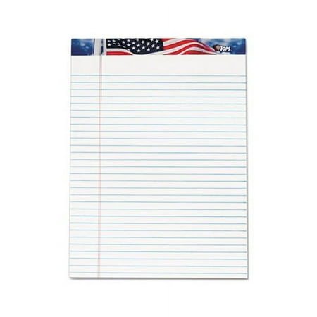 American Pride Writing Pad Wide/Legal Rule, 8.5 x 11.75, White, 50 Sheets, 12/Pack