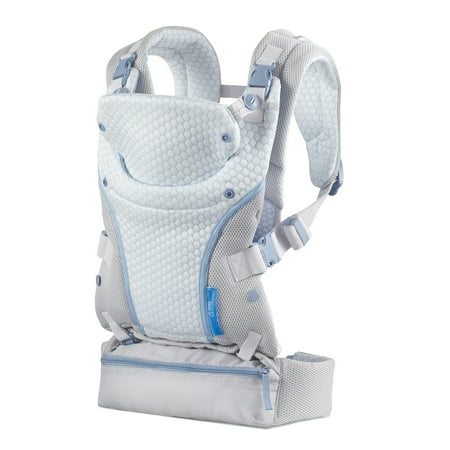 Infantino StayCool 4-in-1 Temperature Conditioned Ergonomic Unisex Baby Carrier, 8-40lb, White