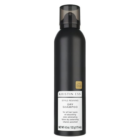Kristin Ess Hair Style Reviving Dry Shampoo for Oily Hair with Vitamin C, Absorbs Oil + Odors, Dry Shampoo Powder Spray for Women, Vegan, 4oz