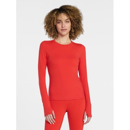 Avia Women's and Women's Plus SoftSculpt Long Sleeve Tee, Sizes XS-4X