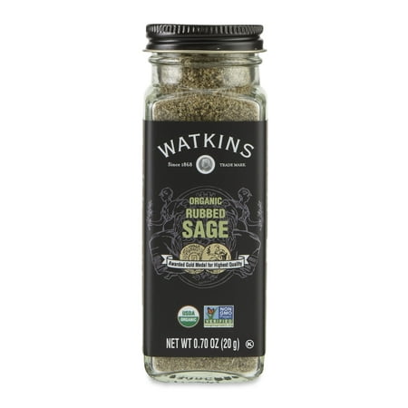 Watkins Gourmet Organic Spice Jar, Rubbed Sage, .70 oz