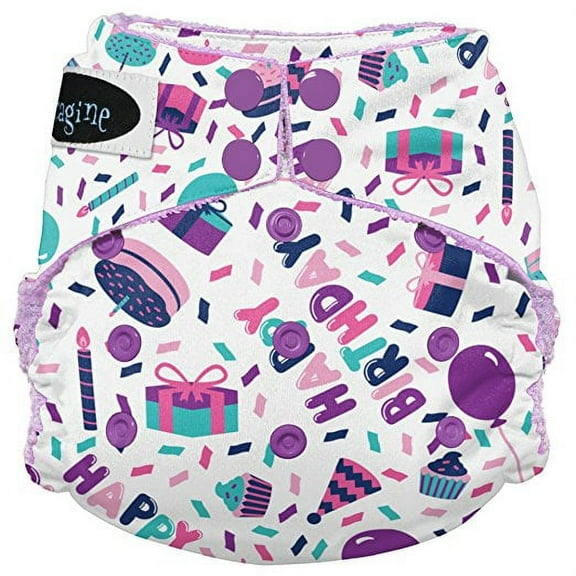 imagine baby products all-in-two shell snap diaper cover (emerald)