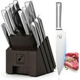 thumbnail image 1 of imarku Knife Set, 16 PCS High Carbon Japanese Stainless Steel Knife Sets for Kitchen with Block, Ultra Sharp Kitchen Knife Set with Sharpener Chef Knife Set, Dishwasher Safe, Best Gifts,Dark Gray, 1 of 9