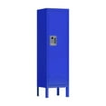 thumbnail image 1 of imerelez 1 Door Tall Single Metal Locker-Retro Style Storage Cabinet--Industrial Furniture--For Living Room/Bedroom/Storage Room/Gym/School--Blue, 1 of 7