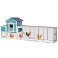 thumbnail image 1 of imerelez 118 inch Wooden Chicken Coop with Nesting Box and Free-Range Door, All-Weather Asphalt Roof, Sliding Tray for Easy Cleaning, Large Outdoor Poultry Cage for Chickens, Ducks, 1 of 9