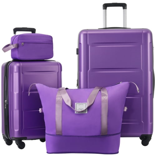 imerelez 2 Piece Luggage Set with Bags Expanable Spinner Wheels ABS Lightweight Suitcase with TSA Lock 20inch+28inch