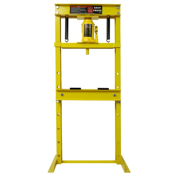 imerelez 20 Ton Bottle Jack Shop Press, Bend, Straighten, or Press Parts, Install Bearings, U-Joints, Bushings, Ball Joints, and Pulleys,yellow