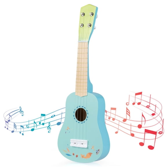imerelez 21-Inch Kids Ukulele - Lightweight Compact Design, Premium Basswood Body with Nylon Strings (Light Blue)