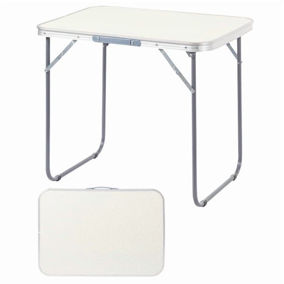 imerelez 2ft Folding Camping Table 2ft Portable Pinic Table Adjustable Height Small Card Table Aluminum Foldable Lightweight with Carry Handle for Outdoor Indoor Hiking Camp BBQ Beach