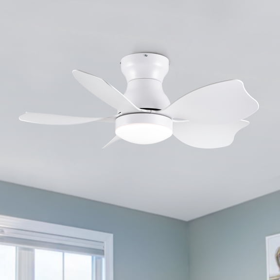 imerelez 30 In Small Kid's Ceiling Fan Lighting with Remote Control for Small Children Room