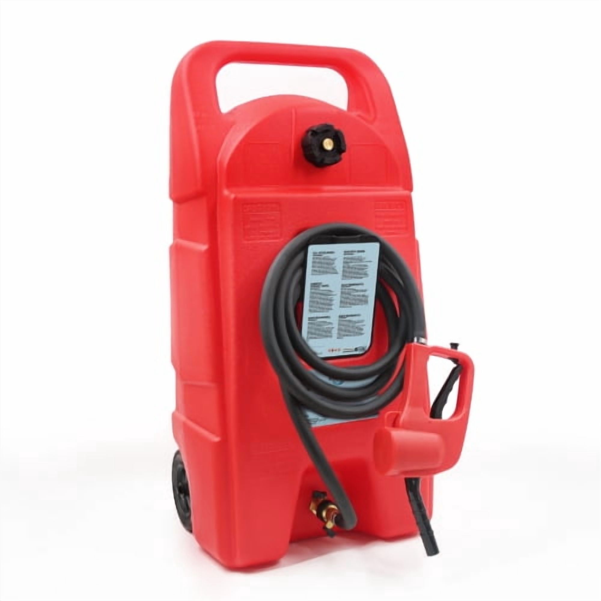 imerelez 34 Gallon Gas Caddy With Wheels, Fuel Transfer Tank Gasoline Diesel Can,Fuel Storage Tank For Automobiles ATV Car Mowers Tractors Boat Motorcycle(Red)