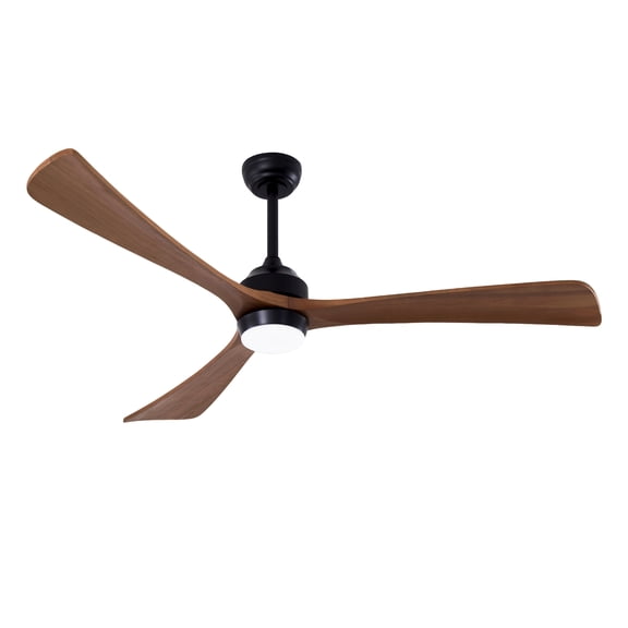 imerelez 62" Solid Wood Blades Ceiling Fan with Lights Remote Control,Quiet DC Motor 3 Blade Ceiling Fans 6 Speed ,Reversible Ceiling Fan,for Patio Living Room, Bedroom, Office,Indoor.
