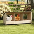 thumbnail image 1 of imerelez Chicken Coop with Waterproof Roof and 3 Nest Areas, 1 of 9