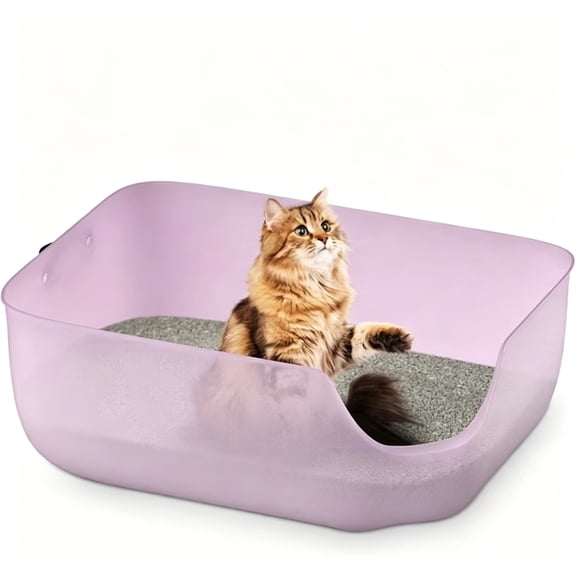imerelez Extra Large Cat Litter Boxes, 8.8" High Wall Litter Box, Kitty Litter Box,High Sided Cat Litter Box,Jumbo Litter Box Anti-Splashing