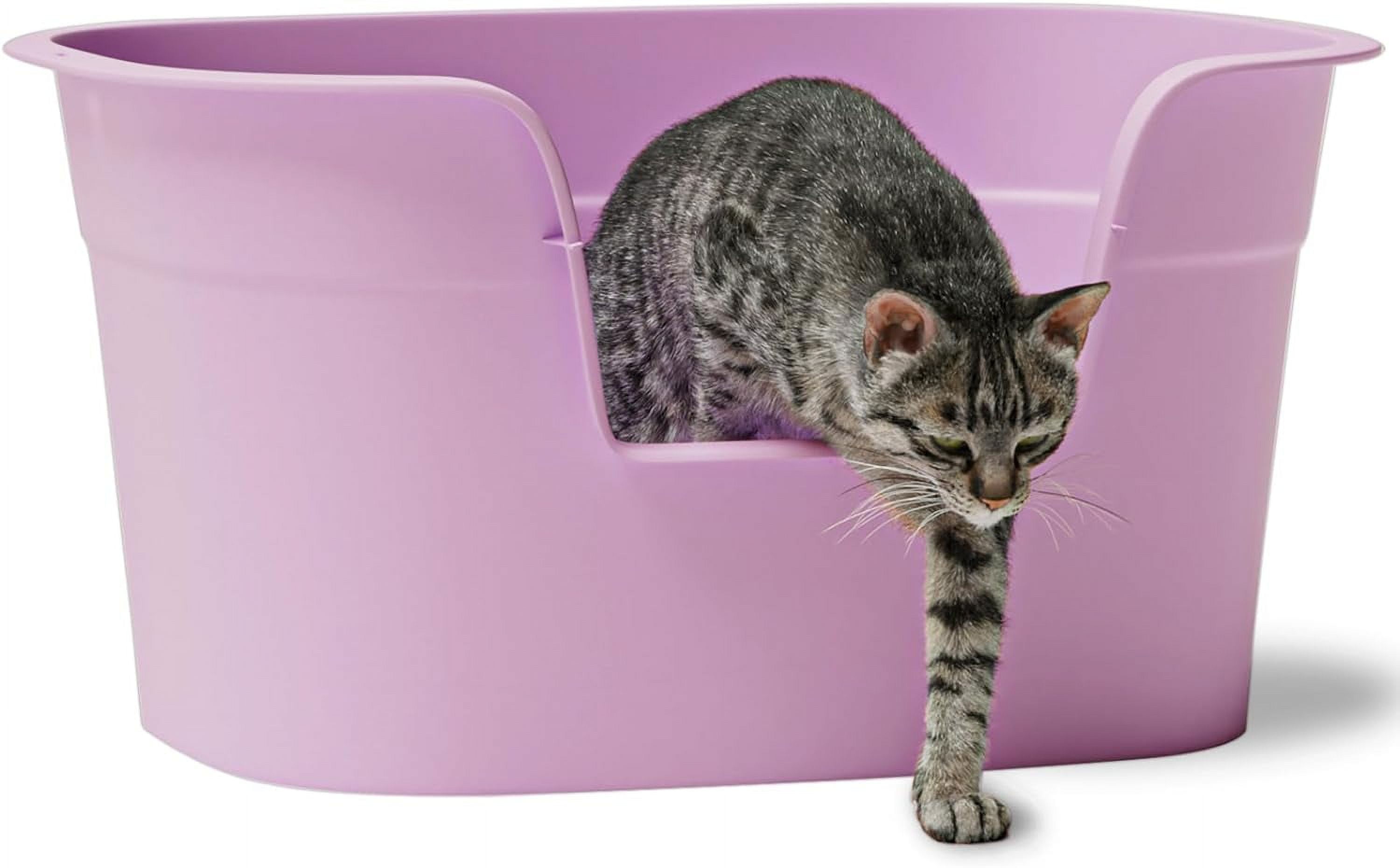 imerelez Extra Large Cat Litter Boxes 13 High Wall Litter Box Kitty Litter Box High Sided Cat Litter Box Jumbo Litter Box Anti Splashing XL Litter Box Walmart