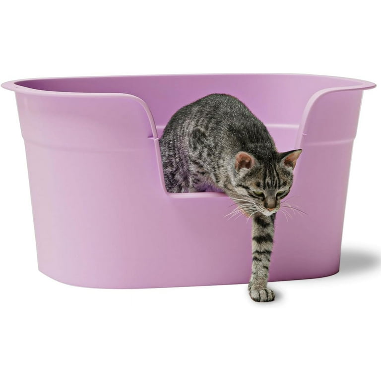 imerelez Extra Large Cat Litter Boxes 13 High Wall Litter Box Kitty Litter Box High Sided Cat Litter Box Jumbo Litter Box Anti Splashing XL Litter Box Walmart