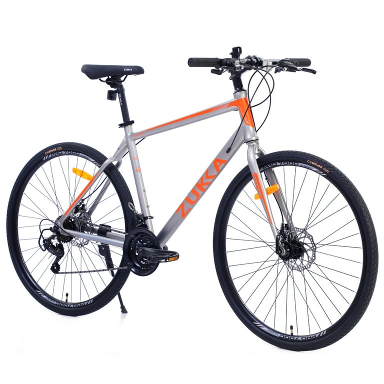 imerelez Hybrid Sports Road Bike Men and Women Aluminum Frames 700c Wheels Flat and Drop Handle Bar Options Multiple Speed Drivetrains Walmart