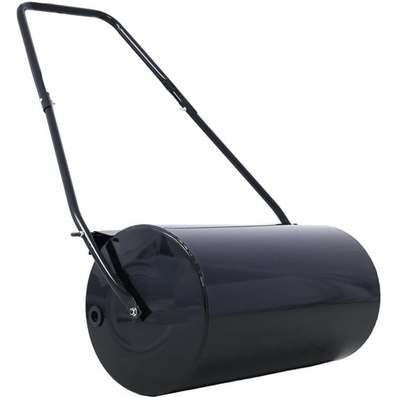 imerelez Lawn Roller, Push/Tow Behind Water/Sand Filled Steel Yard Sod Roller for Garden Backyard, 13 Gallon