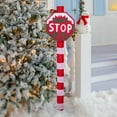 thumbnail image 1 of imerelez Pre-lit Santa Stop Sign with 70 LEDs - 52" Tall Road Sign Christmas Decor, Weather-Resistant Metal Frame & Stakes for Outdoor Indoor Holiday Cheer, 1 of 9