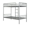 thumbnail image 1 of imerelez Twin Over Twin Metal Bunk Bed (Silver), 1 of 9