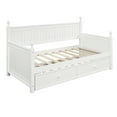 thumbnail image 1 of imerelez Twin Size Wood Daybed with Twin Size Trundle (White), 1 of 9