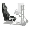 thumbnail image 1 of imerelez Universal Racing Seats with Dual Sliders, PU & Carbon Leather Reclinable Right Passenger Side, 1 of 7