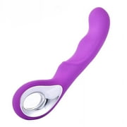 imimi usb recharge women massager female vagina vibrator with handle erotic clitoris stimulator(purple)