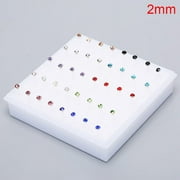 iminfit 10Pairs/20Pairs Set Rhinestone Crystal Stud Earrings Small Earrings Jewelry