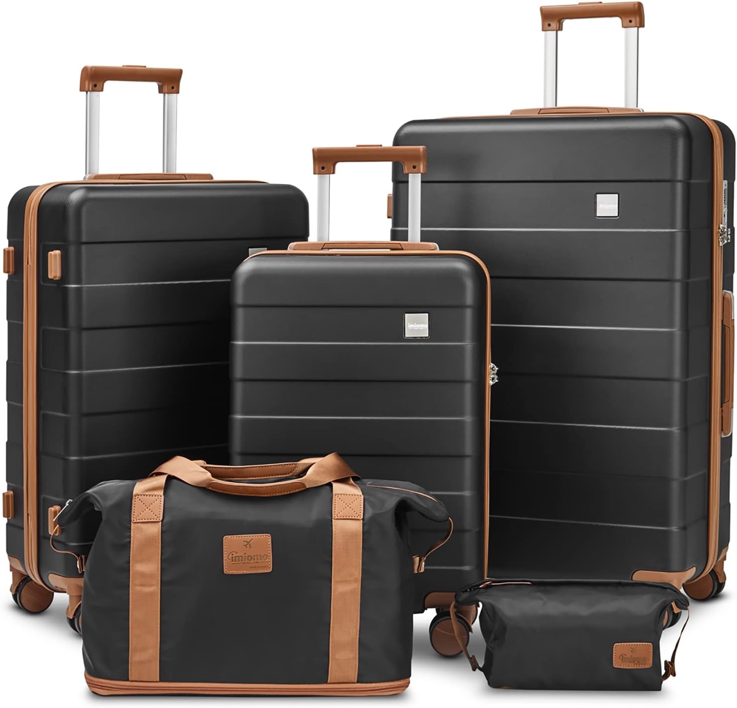 imiomo Luggage, ABS Hard Luggage Set with Spinner Wheels, with TSA Lock, Lightweight and Durable (Unisex) - image 1 of 7