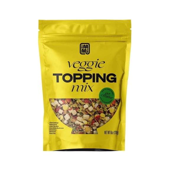 immi Veggie Topping Mix – 100% Plant-Based, Freeze-Dried Blend for Ramen and Noodle Bowls