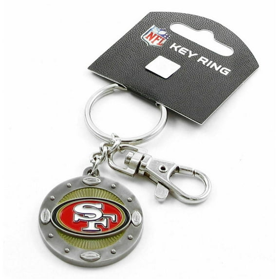 impact keychain key ring clip NFL