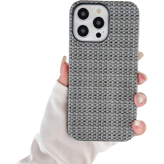 imple Woven Pattern Phone case, Available in Colour Blocking and Solid Colours, Stylish case for iPhone 15 14 13 12 11 Pro Max X XS XR 7 8 Phone Case (P4,iPhone XR)