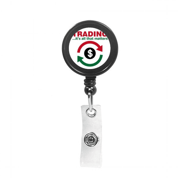 important my circular transaction Retractable Keychain Badge Holder ID Badge