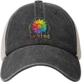 thumbnail image 1 of in A World Where You Can Be Anything Be Kind LGBT Cowboy Hat Men Vintage Mesh Baseball Cap Women Trucker Hat Black, 1 of 8