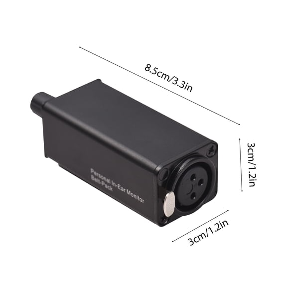 in-Ear Headphone in-Ear Monitor Amplifier Portable Stereo Headphone Amp with XLR Input 3.5mm Output Jack Volume Adjustment Plug and Play for Musicians Keyboardists Drummers Guitar Earphone