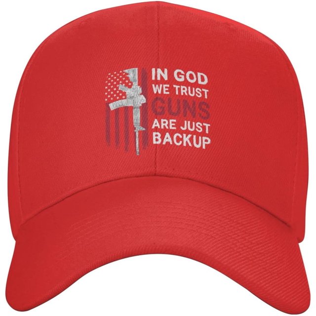 in God We Trust My Guns are Just Backup Hat Unisex Baseball Cap Trucker