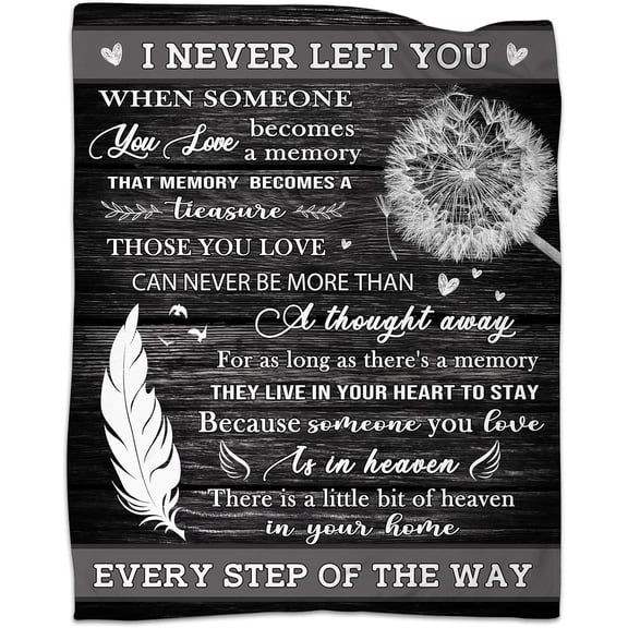 in Memory of Loved One Gift, Bereavement Gifts Blanket 60x50 Sympathy Gifts for Loss of Mother/Father/Husband/Wife/Grandpa/Grandma