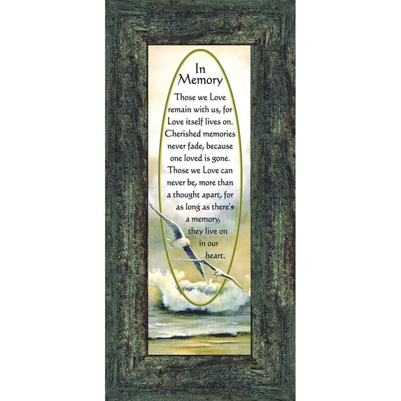 in Memory of Loved One, Sympathy or Condolence Gift, 6x12 7732