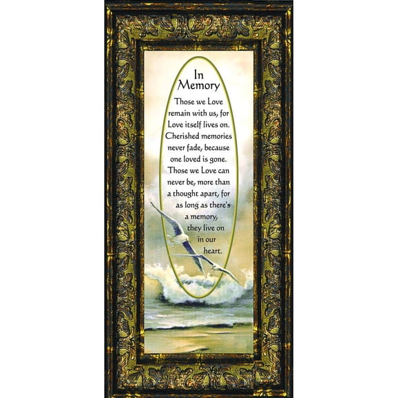 in Memory of Loved One, Sympathy or Condolence Gift, 6x12 7732