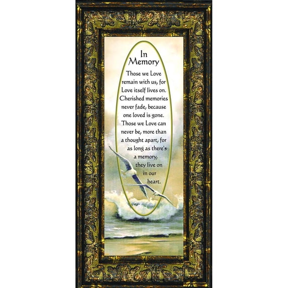 in Memory of Loved One, Sympathy or Condolence Gift, 6x12 7732