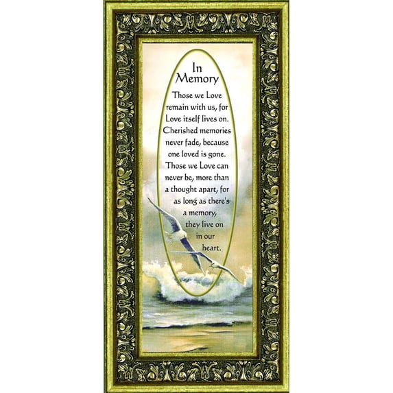 in Memory of Loved One, Sympathy or Condolence Gift, 6x12 7732