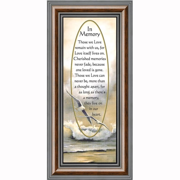 in Memory of Loved One, Sympathy or Condolence Gift, 6x12 7732