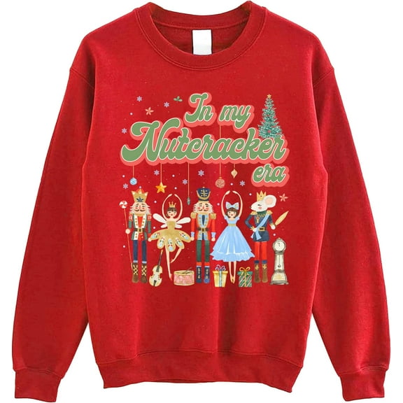 in My Nutcracker Era Crewneck Sweatshirt - Nutcracker Ballet Clara Sugar Plum Fairy Festive Sweater