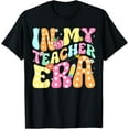 thumbnail image 1 of in My Teacher Era Retro 100th Day Back to School Teacher T-Shirt TShirt, 1 of 4