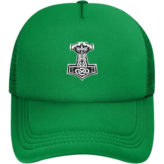 in Odin We Trust_Thor Vikings Hammer Baseball Cap Polyester Cowboy Hat Fashionable for Man Woman Adjustable