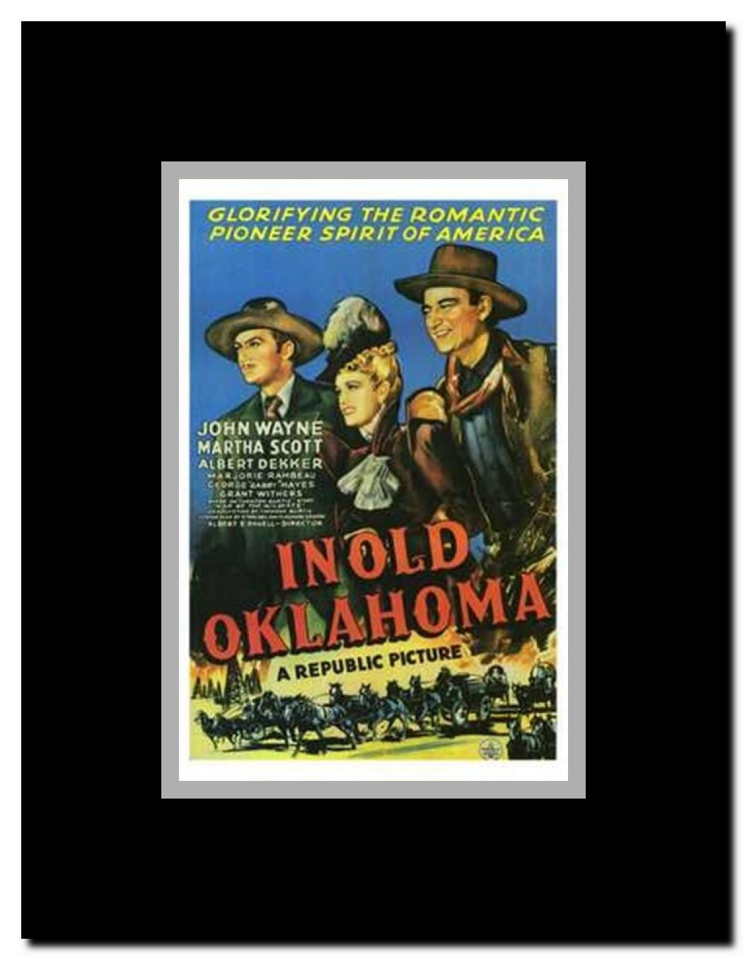 in Old Oklahoma Framed Movie Poster
