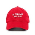 thumbnail image 1 of in Trump We Trust Baseball Cap Embroidered Cotton Adjustable Dad Hat, 1 of 1