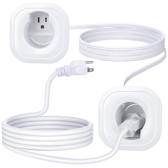 in-Wall Cable Management Kit, TV Cord Hider for Wall Mounted TV, Includes Power & Low Voltage Cables Management, Wall Cable Concealer Kit with Hole Saw Drill Attachment