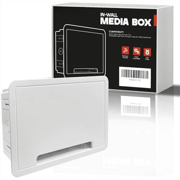 Media Box Router in-Wall Media Box White-9